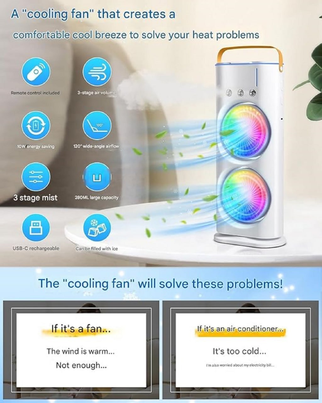 Double Ended Spray Fan
