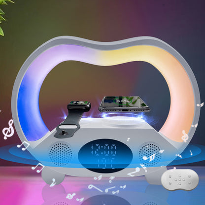 2024 6-in-1 Smart LED Table Lamp with Wireless Charger & Bluetooth Speaker